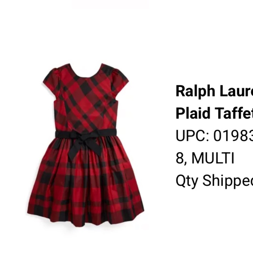 Ralph Lauren Red Plaid Pullover for Boys